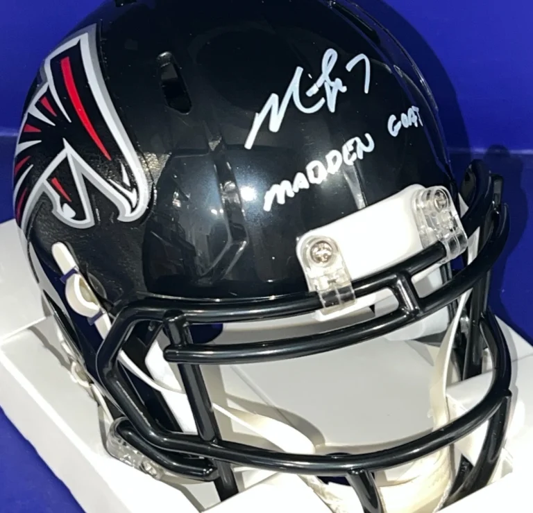 MICHAEL VICK ATLANTA FALCONS MADDEN GOAT  JSA AUTHENTICATED SIGNED MINI HELMET