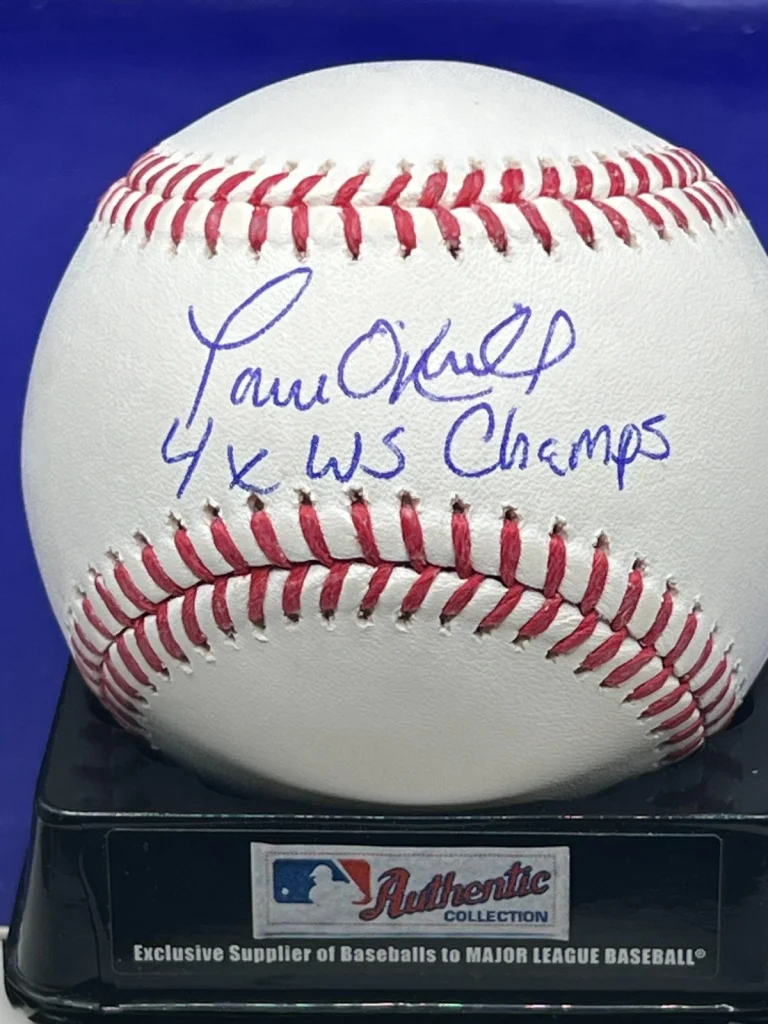 PAUL O'NEILL NEW YORK YANKEES 4 X WS CHAMPS PSA AUTHENTICATED OML BASEBALL