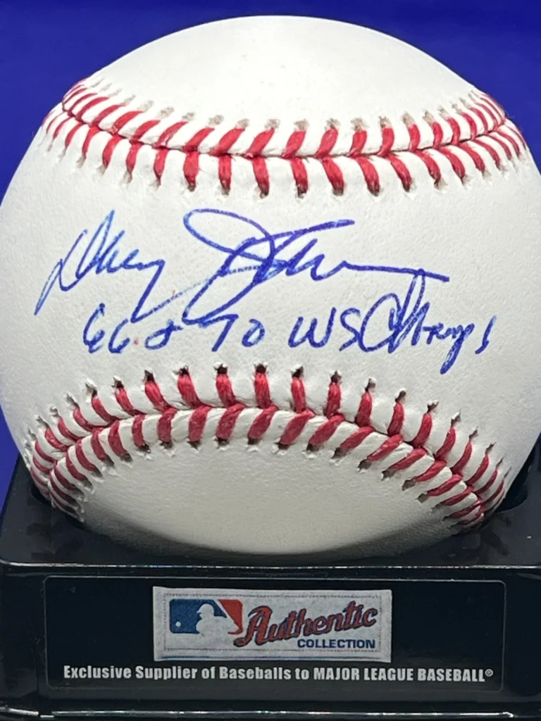 DAVEY JOHNSON BALTIMORE ORIOLES  1966 & 1970 WS CHAMPS  SIGNED OML BASEBALL