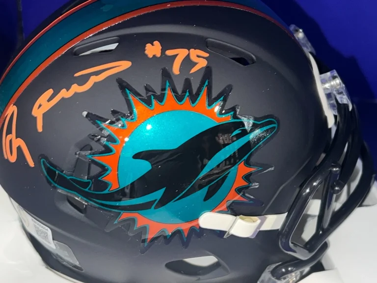 DOUG BETTERS MIAMI DOLPHINS BECKETT AUTHENTICATED SIGNED RIVALRY MINI HELMET