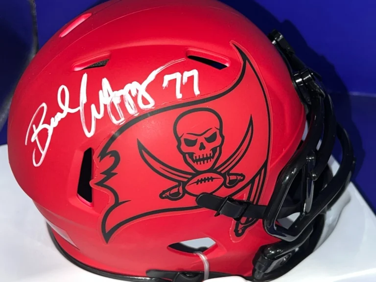 BRAD CULPEPPER TAMPA BAY BUCCANEERS JSA AUTHENTICATED SIGNED RAVE MINI HELMET