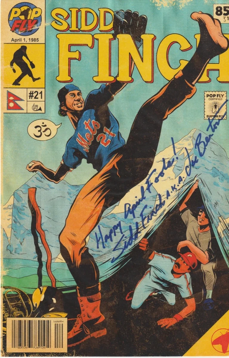 SID FINCH  NEW YORK METS  SIGNED  A.K.A JOE BURTON  #80 POP FLY ART #393/419