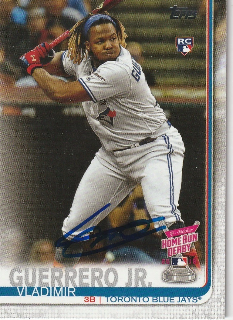 VLADIMIR GUERRERO JR  TORONTO BLUE JAYS 2019 TOPPS UPDATE SIGNED CARD #US272