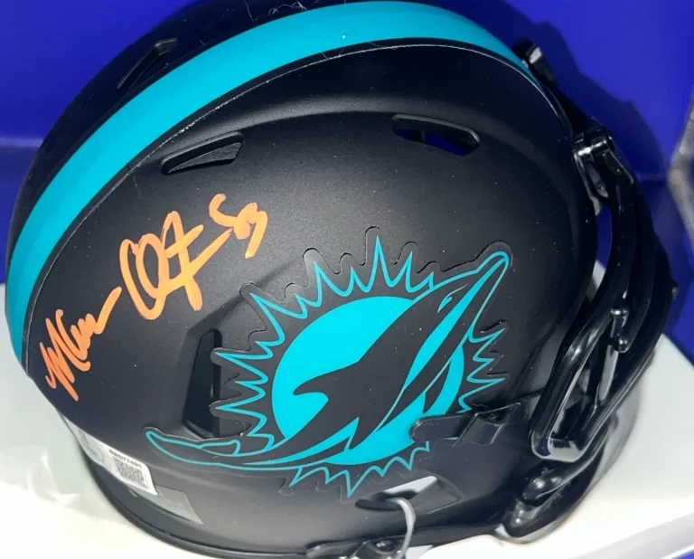 MARK CLAYTON MIAMI DOLPHINS  BECKETT AUTHENTICATED  SIGNED ECLIPSE MINI HELMET