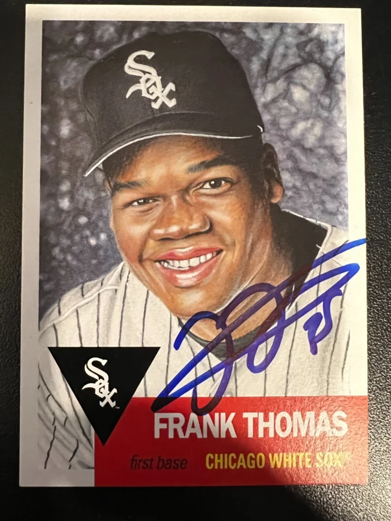 FRANK THOMAS CHICAGO WHITE SOX SIGNED 2019 TOPPS LIVING CARD #133