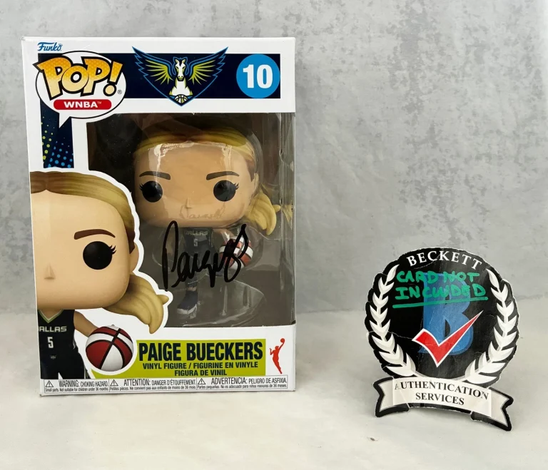 Paige Bueckers Signed Funko Pop Dallas Wings Beckett BAS COA