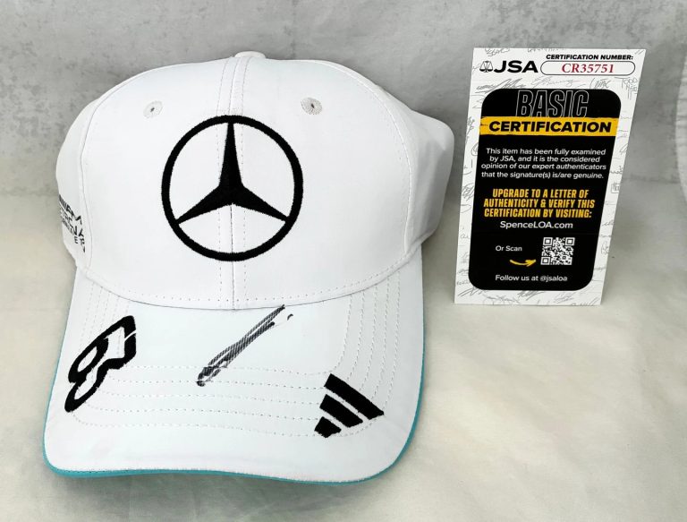 George Russell Signed Hat Mercedes Formula 1 F1 JSA COA