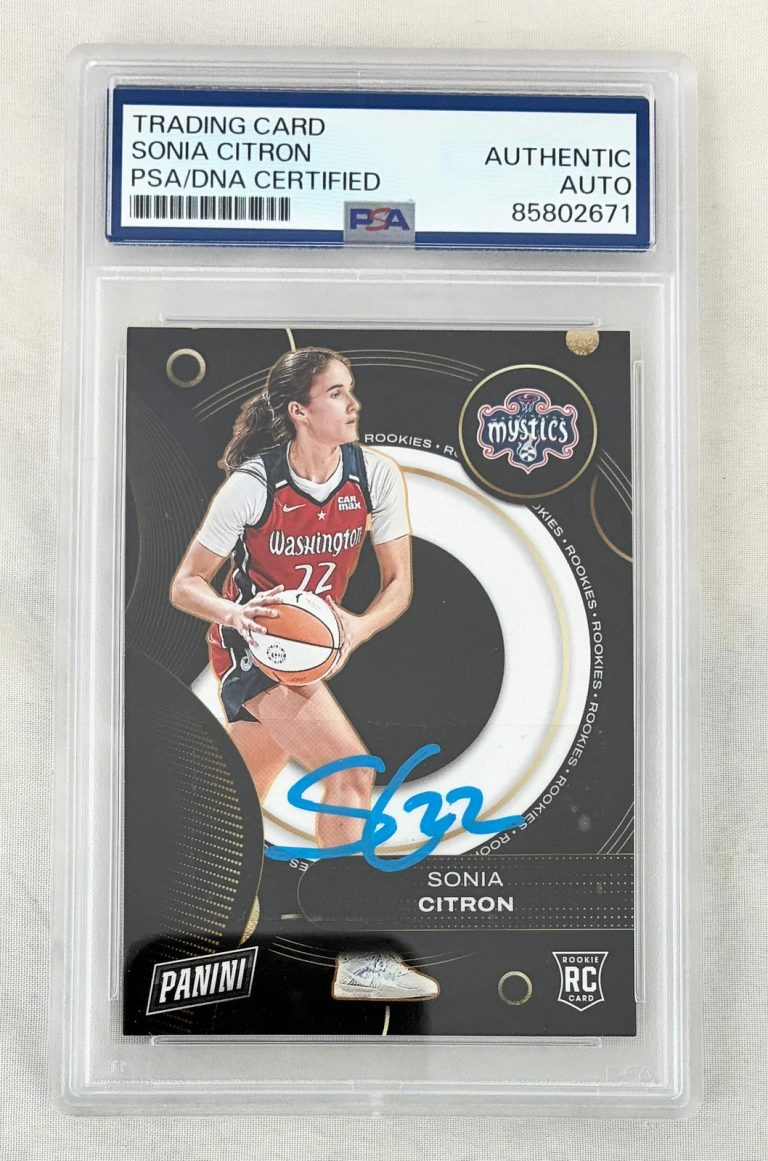 Sonia Citron Signed Rookie Card 2025 Panini #RC3 PSA/DNA COA