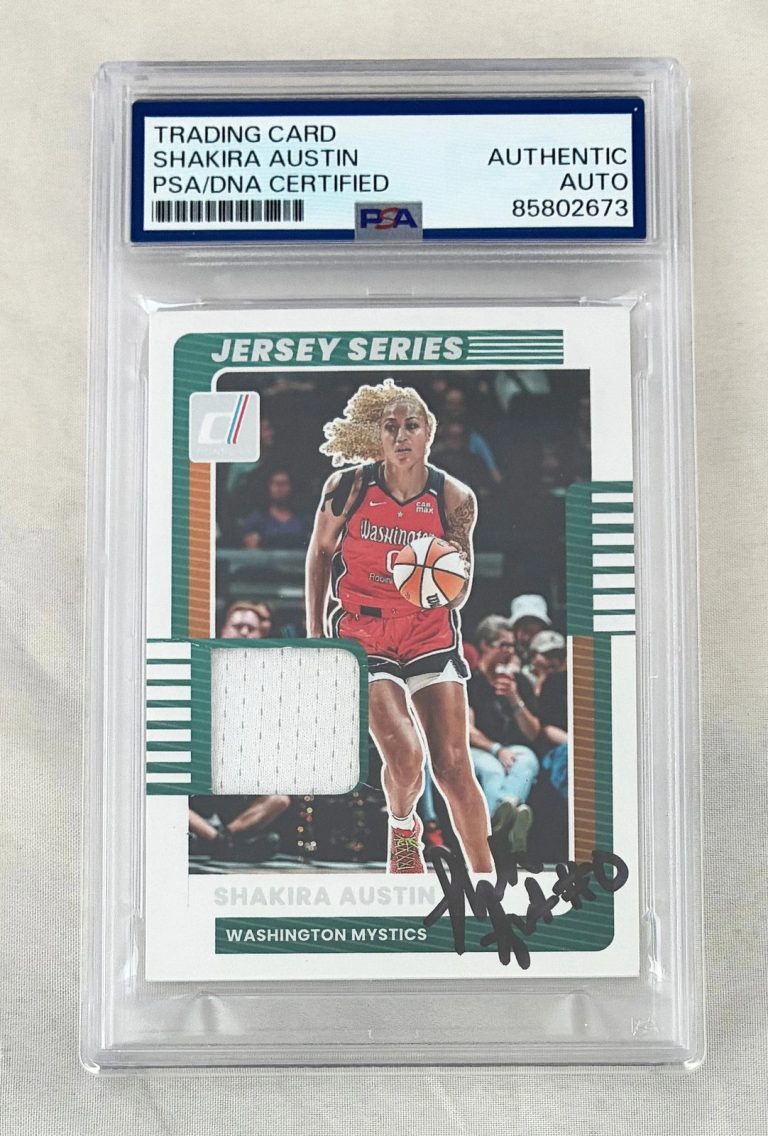 Shakira Austin Signed Card 2025 Panini Jersey Series #82 PSA/DNA COA