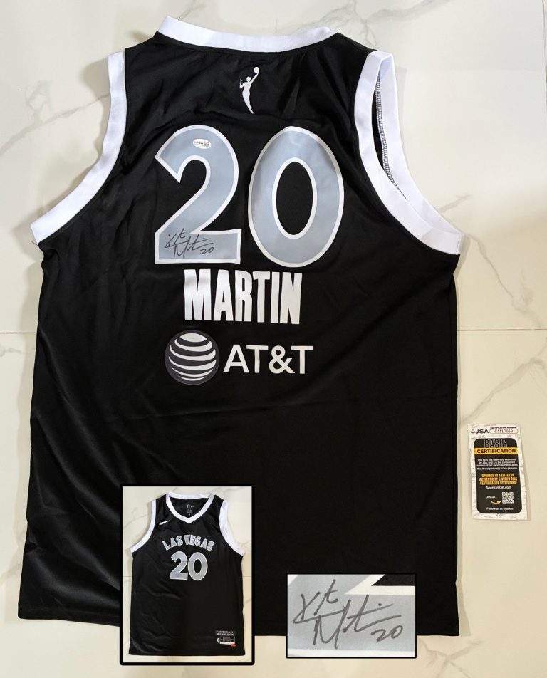 Kate Martin Signed Jersey WNBA Las Vegas Aces JSA COA