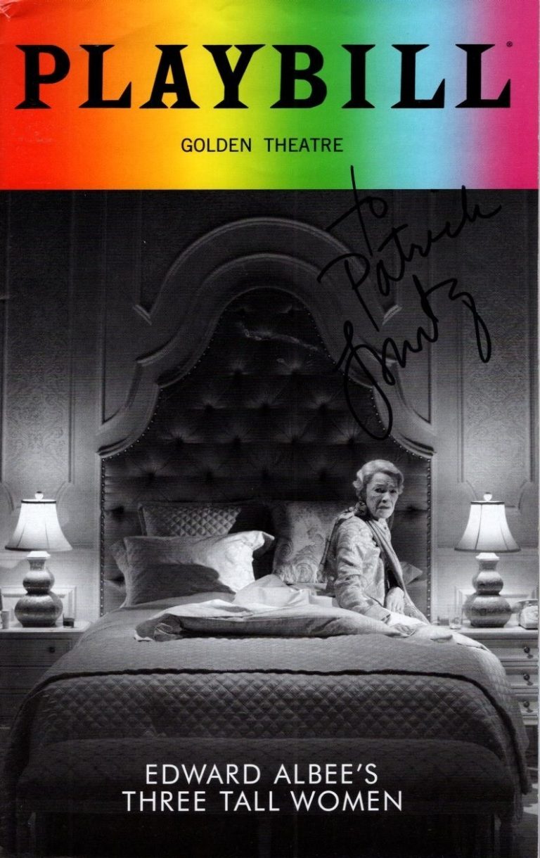 LAURIE METCALF Signed THREE TALL WOMEN Pride Edition Playbill - To Patrick