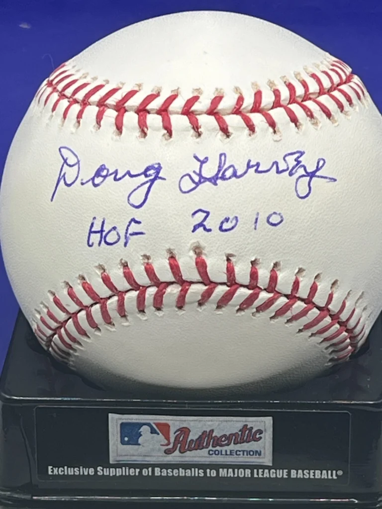 DOUG HARVEY HALL OF FAME UMPIRE HOF 2010 SIGNED OML BASEBALL