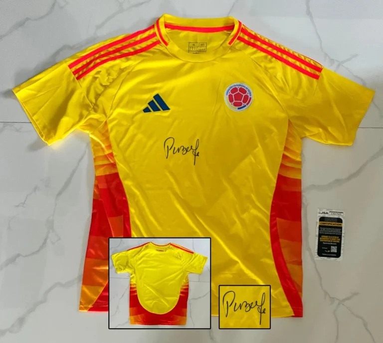 Pibe Carlos Valderrama Signed Jersey Colombia JSA 5 COA