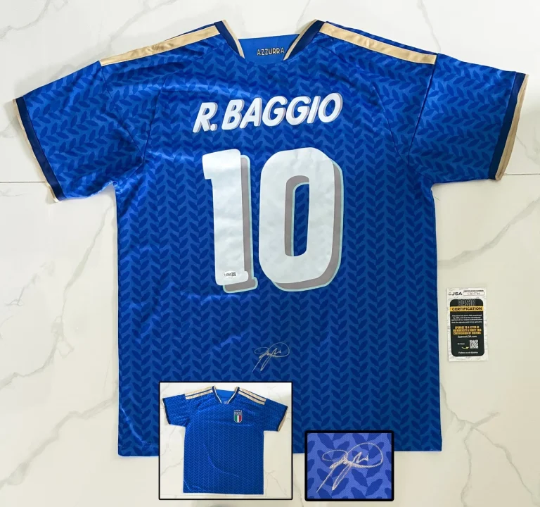 Roberto Baggio Signed Jersey Italy JSA 1 COA