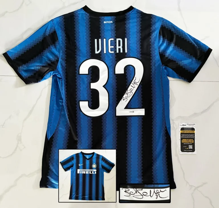 Christian Vieri Signed Jersey Inter Milan JSA COA