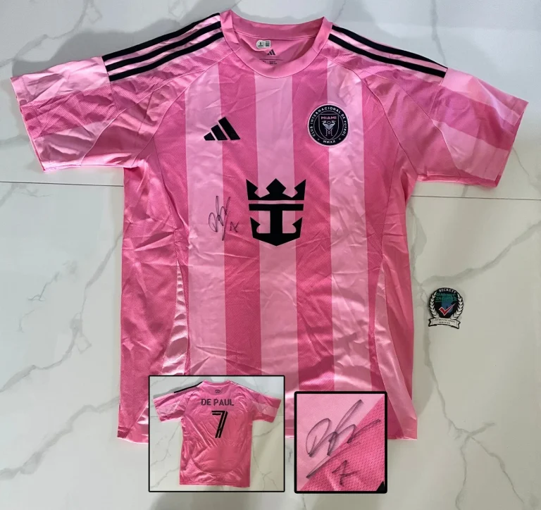 Rodrigo De Paul Signed Jersey Inter Miami Beckett BAS COA