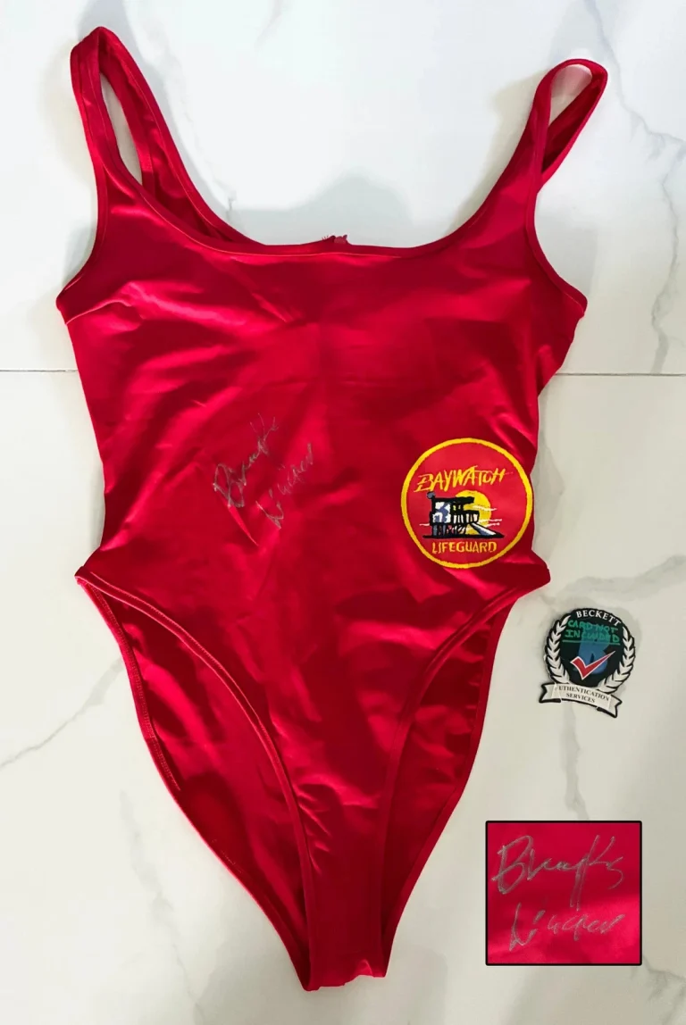 Brooks Nader Signed Swimsuit Baywatch Beckett BAS COA