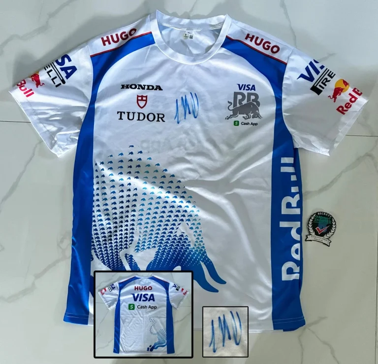 Andrea Kimi Antonelli Signed Shirt Mercedes Visa Cash App Jersey Beckett BAS ...