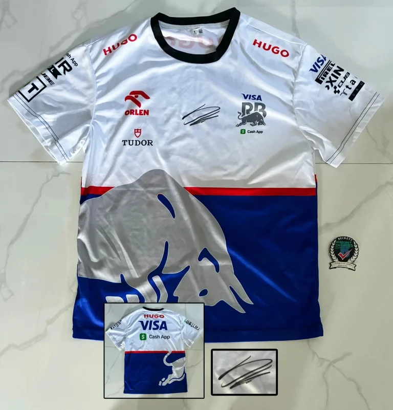 Arvid Lindblad Signed Shirt Visa Cash App Jersey Beckett BAS 2 COA