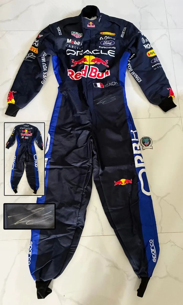 Isack Hadjar Signed Race Suit Red Bull Beckett BAS COA