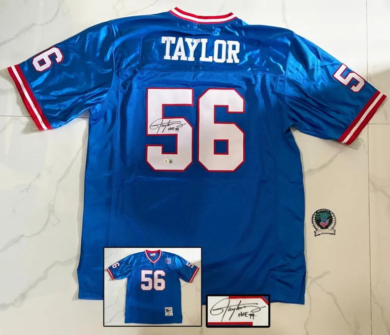Lawrence Taylor Signed Jersey New York Giants Beckett BAS COA