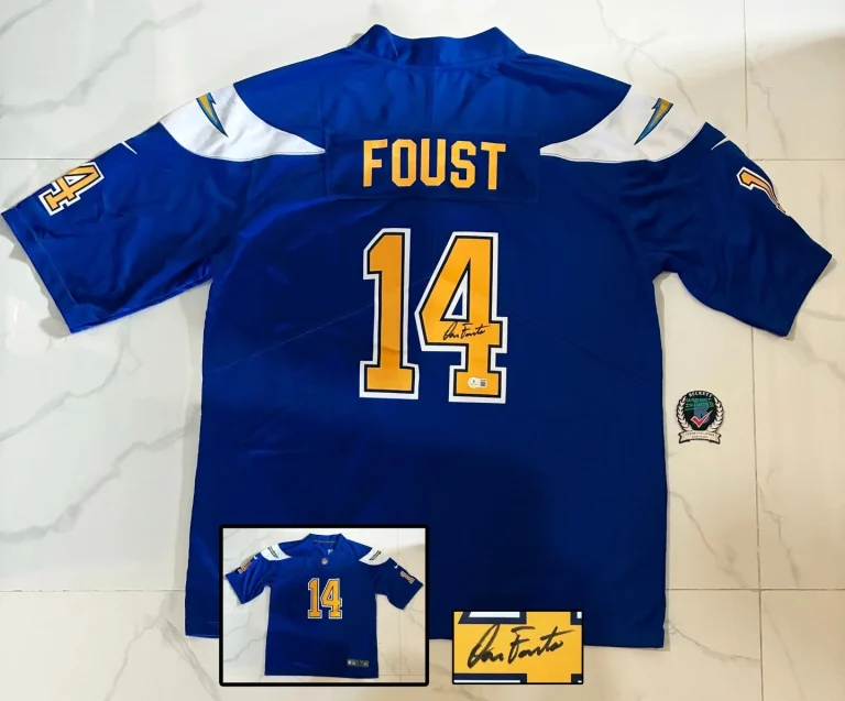 Dan Fouts Signed Jersey San Diego Chargers Beckett BAS COA