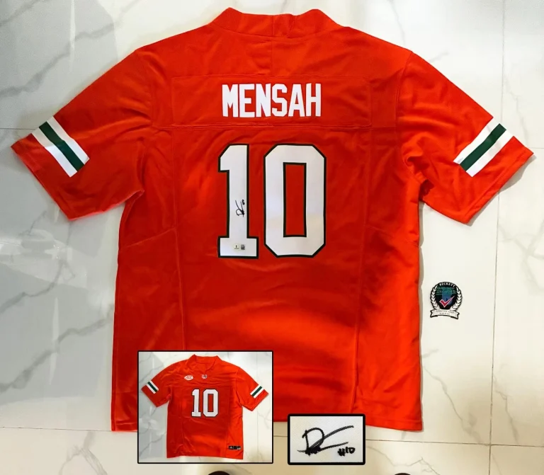 Darian Mensah Signed Jersey Miami Hurricanes Beckett BAS COA