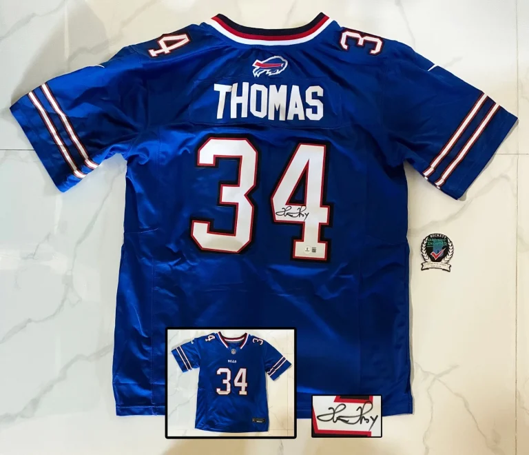 Thurman Thomas Signed Jersey Buffalo Bills Beckett BAS COA