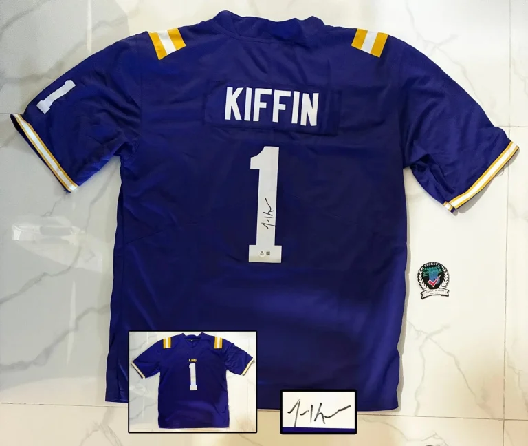 Lane Kiffin Signed Jersey LSU Tigers Beckett BAS 1 COA