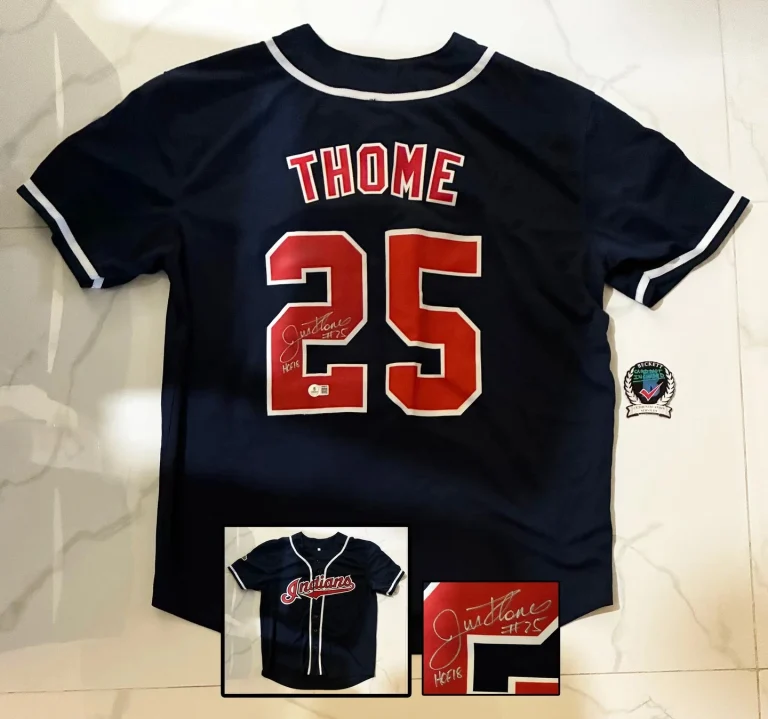 Jim Thome Signed Jersey Atlanta Braves Beckett BAS 1 COA