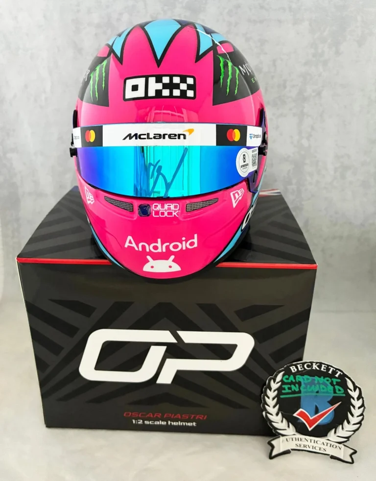 Oscar Piastri Signed Helmet 1:2 2025 Las Vegas GP McLaren F1 BAS COA