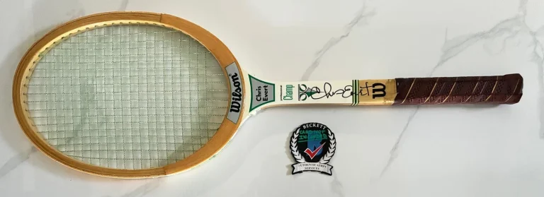 Chris Evert Signed Tennis Racquet Beckett BAS 2 COA