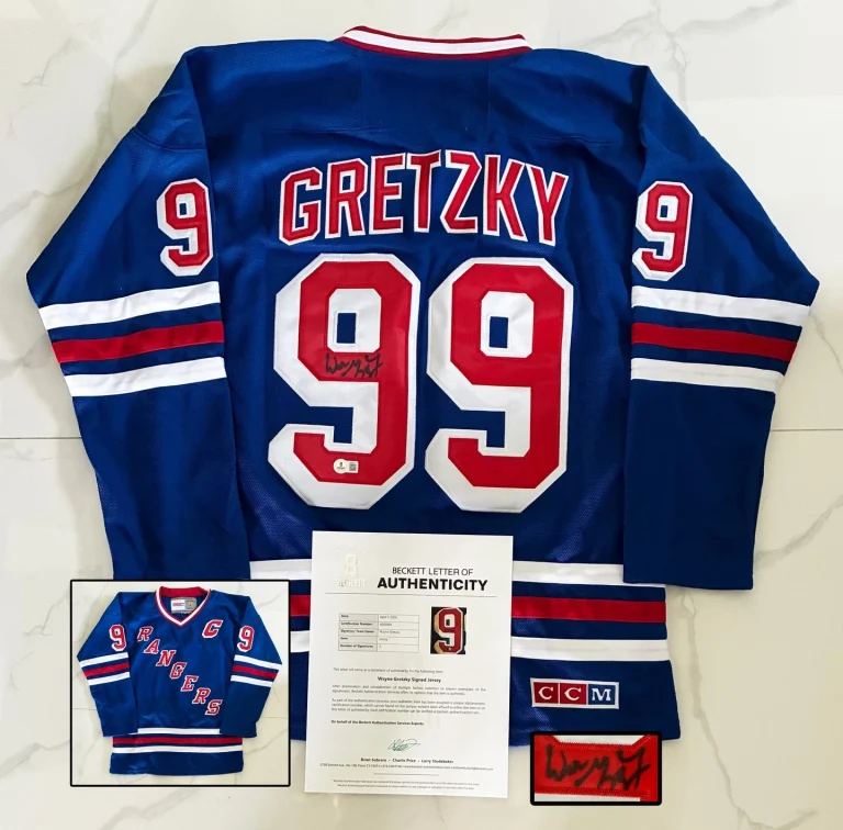 Wayne Gretzky Signed Jersey New York Rangers Beckett BAS 1 COA