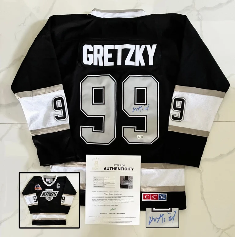 Wayne Gretzky Signed Jersey Los Angeles Kings Beckett BAS COA