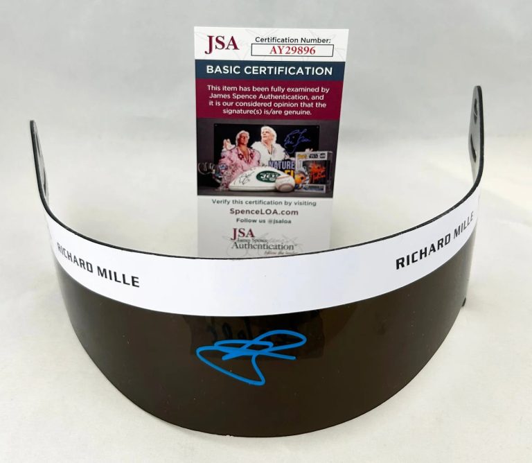 Oliver Bearman Signed Helmet Visor 1:1 Ferrari Haas Formula 1 JSA 4 COA