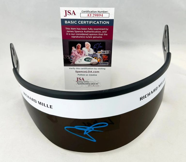 Oliver Bearman Signed Helmet Visor 1:1 Ferrari Haas Formula 1 JSA 2 COA