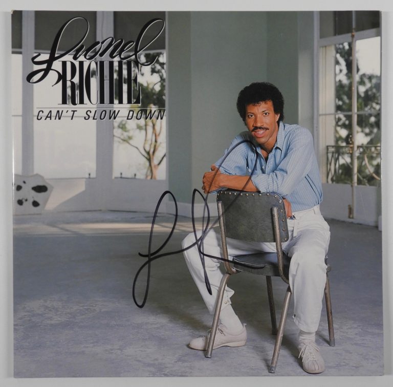 Lionel Richie JSA Signed Autograph Album Record Can't Slow Down
