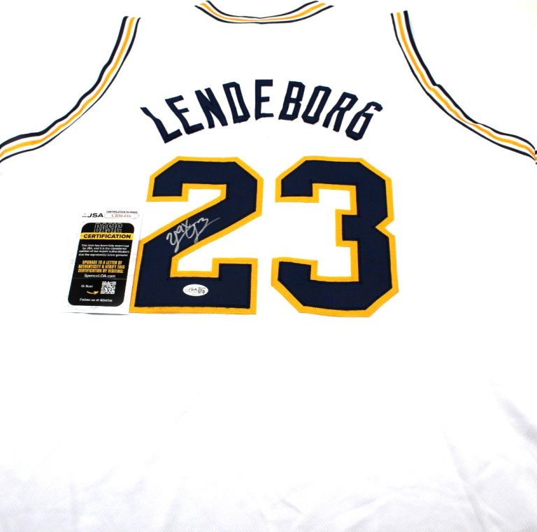 Yaxel Lendeborg Signed Custom Michigan Wolverines Jersey w/JSA COA CR86416
