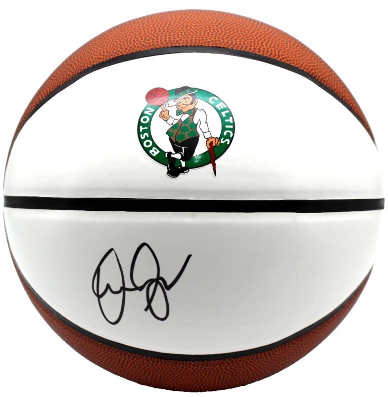 Danny Ainge Signed Boston Celtics Logo Basketball w/JSA COA CR86219