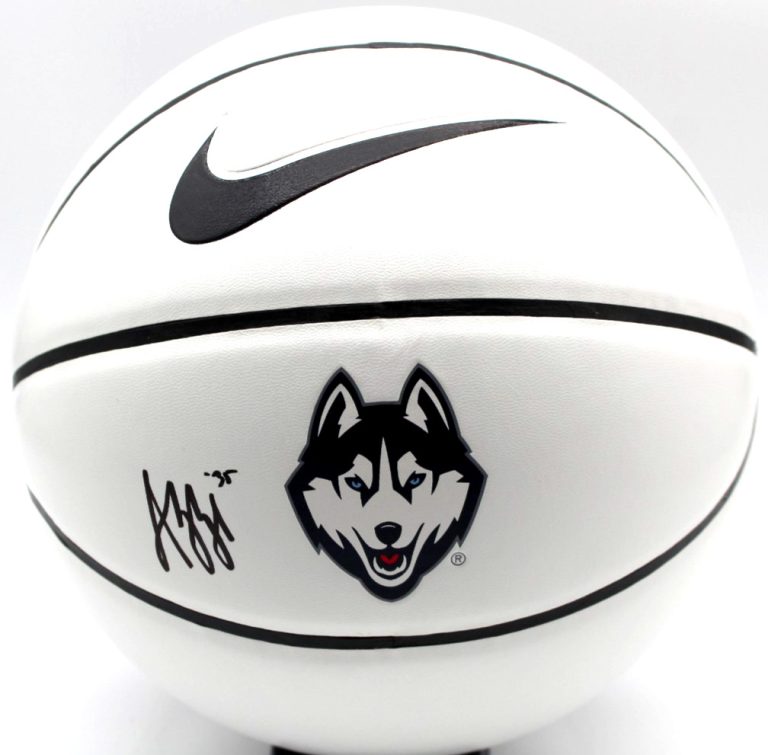 Azzi Fudd Signed UCONN Huskies Nike Logo Basketball w/JSA COA CR86294