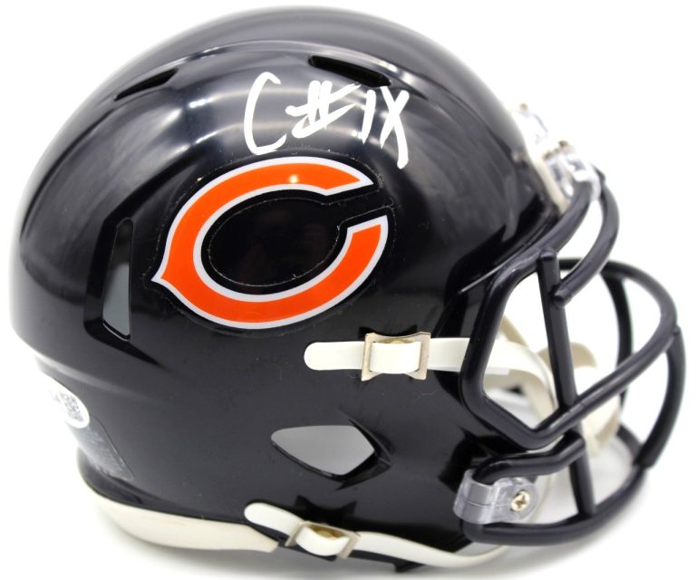 Caleb Williams Chicago Bears Signed Mini Football Helmet w/JSA COA CR86613