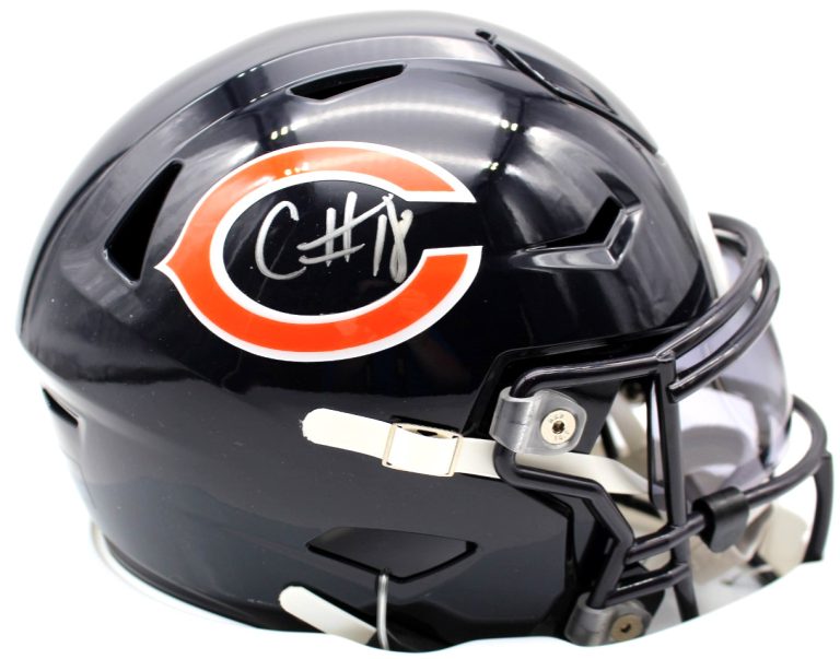Caleb Williams Signed Chicago Bears Midi Speed Flex Helmet w/JSA COA CR86528