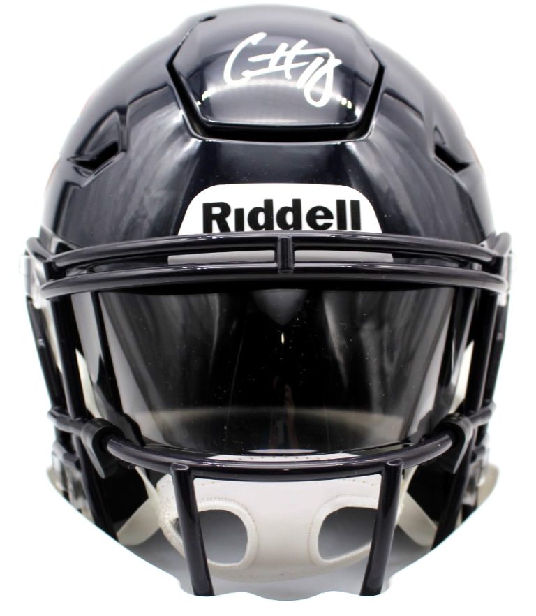 Caleb Williams Signed Chicago Bears Midi Speed Flex Helmet w/JSA COA CR86527
