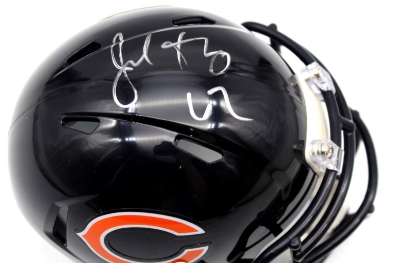 Joe Thuney Chicago Bears Signed Mini Football Helmet w/JSA COA CR86543
