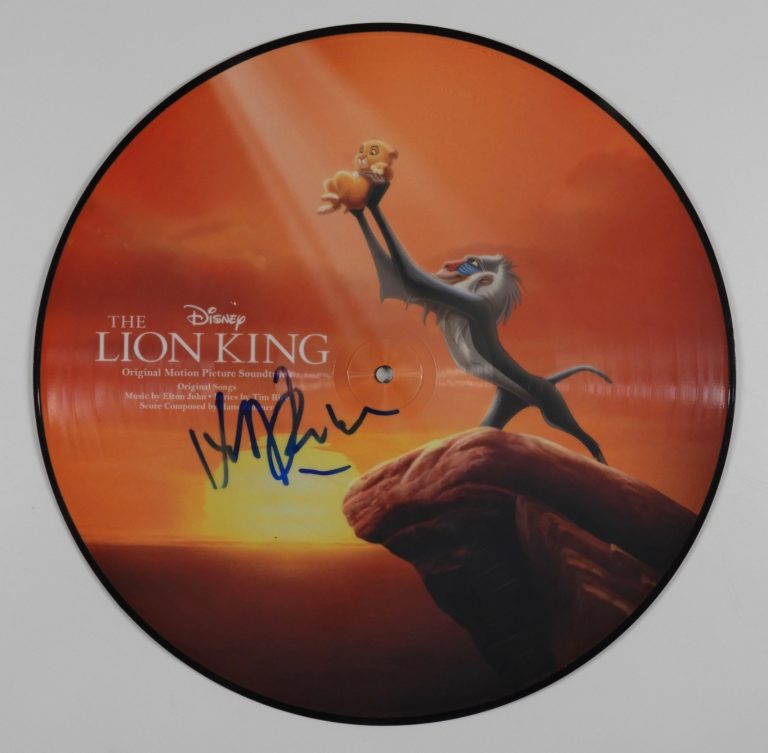 Hans Zimmer Signed JSA Autograph Album Record Vinyl The Lion King Picture Disk