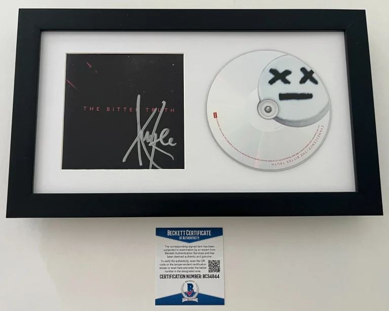 AMY LEE EVANESCENCE SIGNED AUTOGRAPH THE BITTER TRUTH FRAMED CD & BECKETT COA