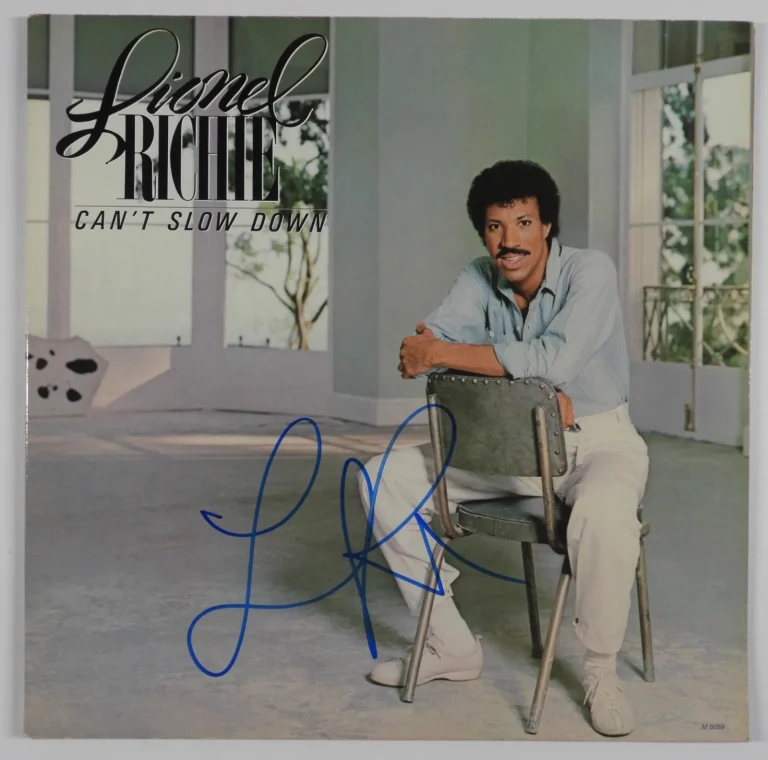 Lionel Richie JSA Signed Autograph Album Vinyl Record Can't Slow Down