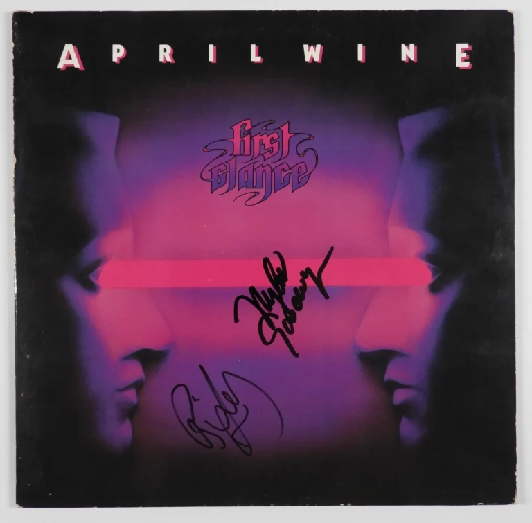 April Wine JSA Signed Autograph Album Record Vinyl First Glance Myles Goodwyn