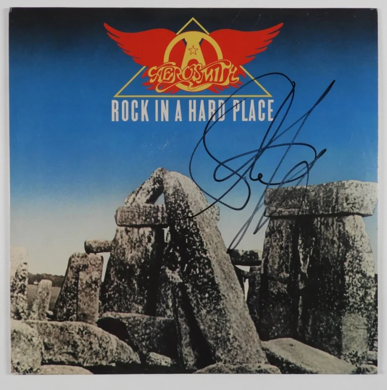 Steven Tyler Aerosmith JSA ACOA Signed Autograph Album Record Vinyl Rock In A