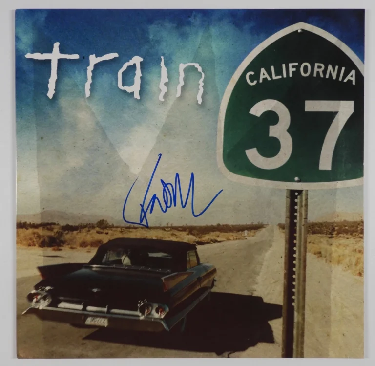 Train Pat Monahan Signed Autograph JSA Vinyl Record Album California 37